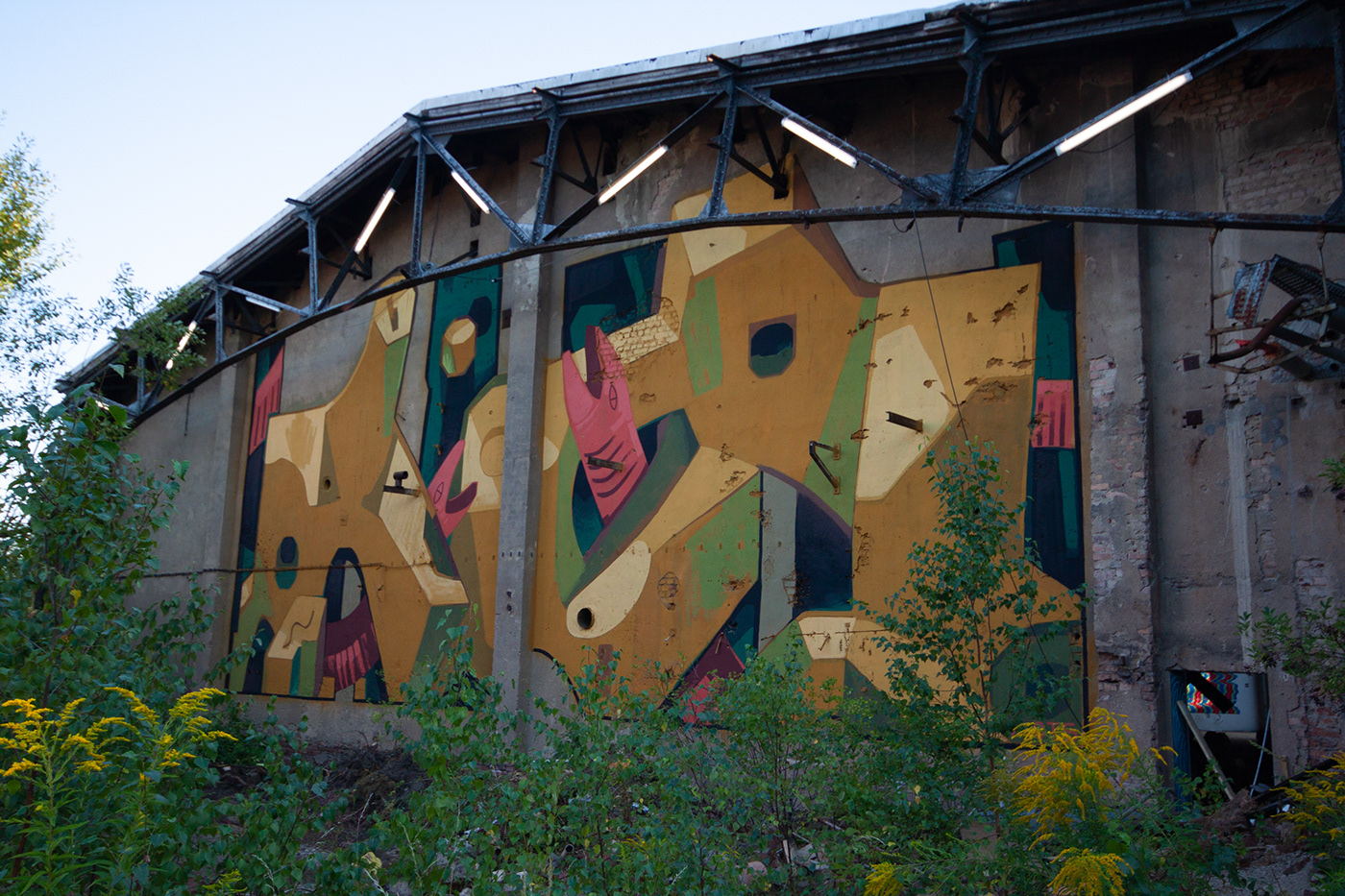 Mural Street Art  Graffiti urban art Murals Mots festival acrylic painting   abandoned