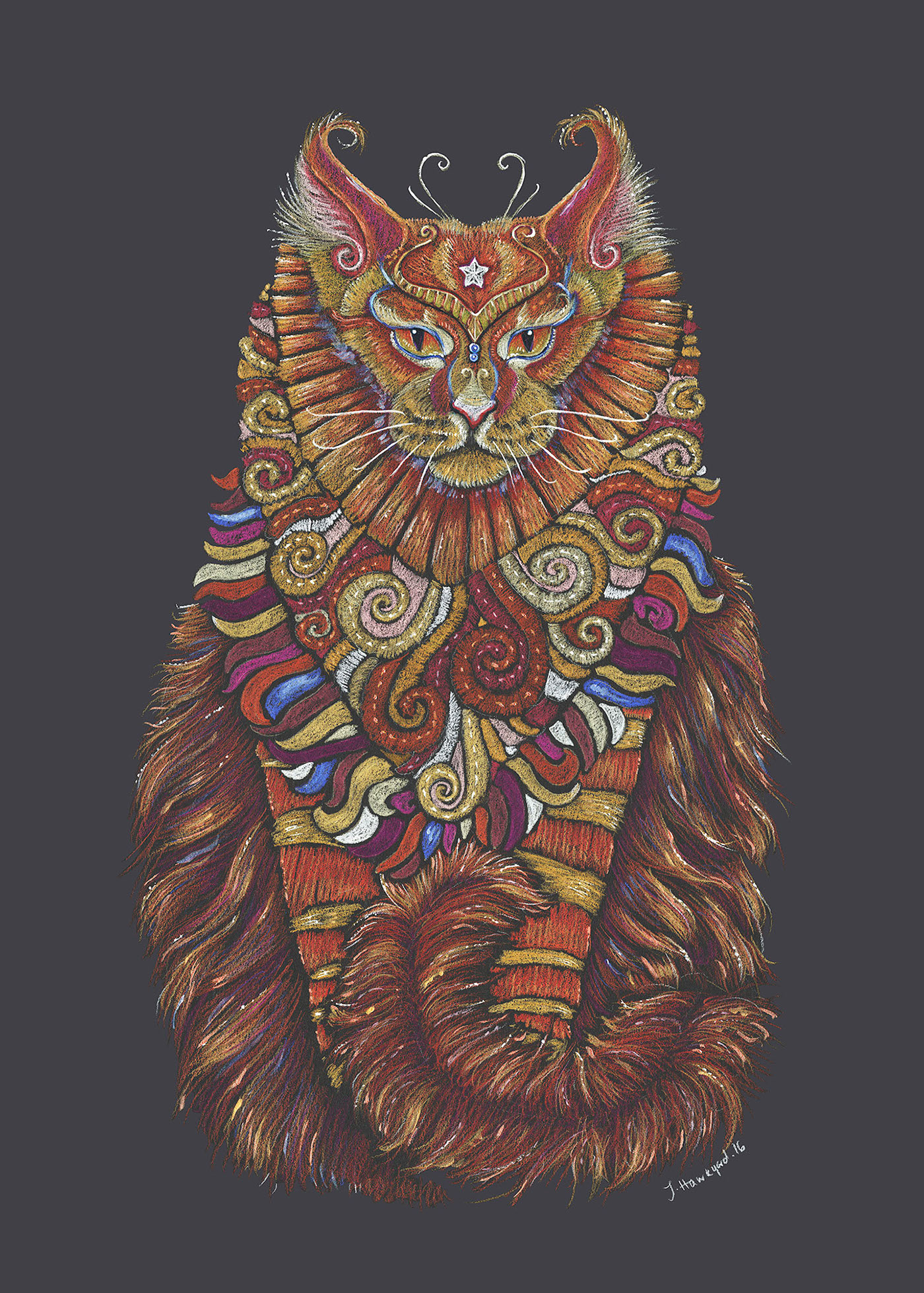 Maine Coon Cat Totem on Behance