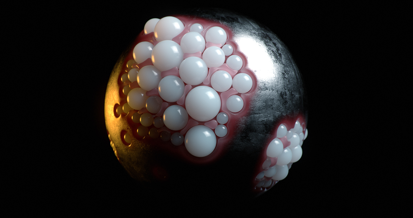 houdini flesh sphere spheres cinema 4d octane Raphael Rau Silverwing nasty