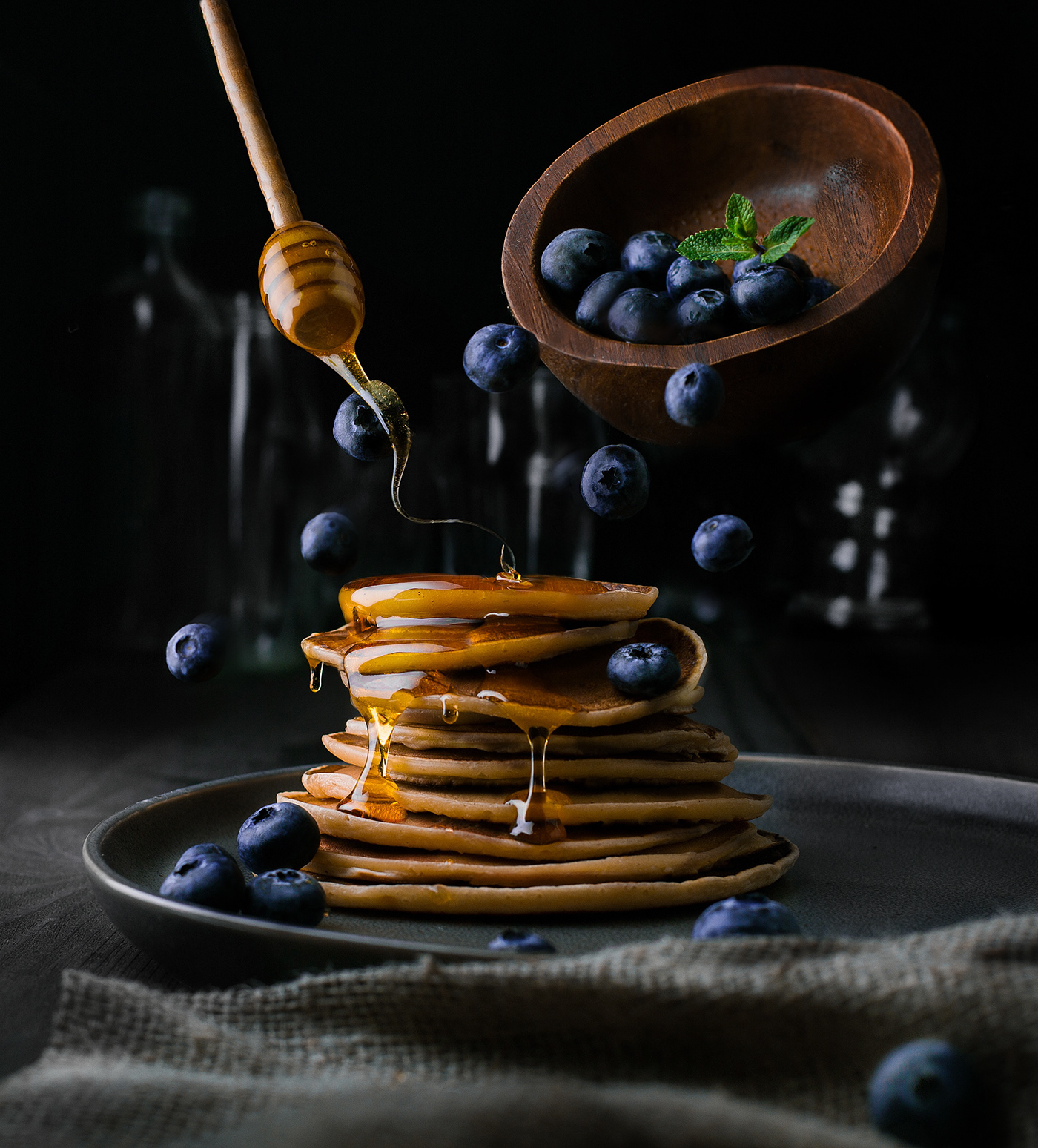 Food  levitation food photography sweet art Advertising  foodstyle creative dark berries