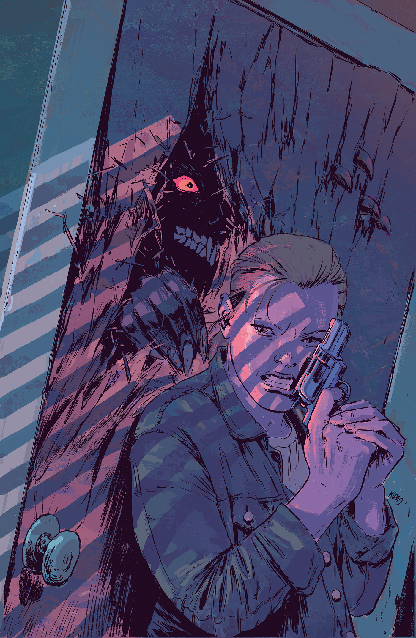 Jughead Archie Werewolf horror digital coloring