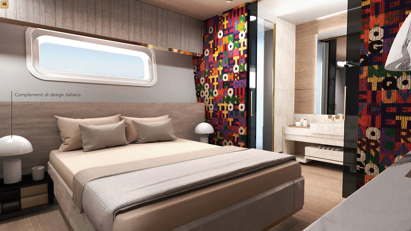 yacht san lorenzo design Graphic Designer adobe illustrator Render 3D interior design  exterior skech