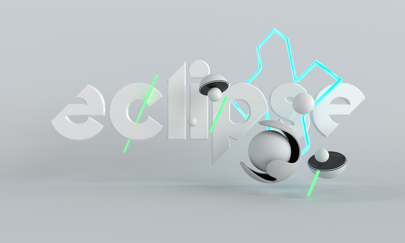 3D abstract cinema4d color Render арт campaign eclipse key art brand