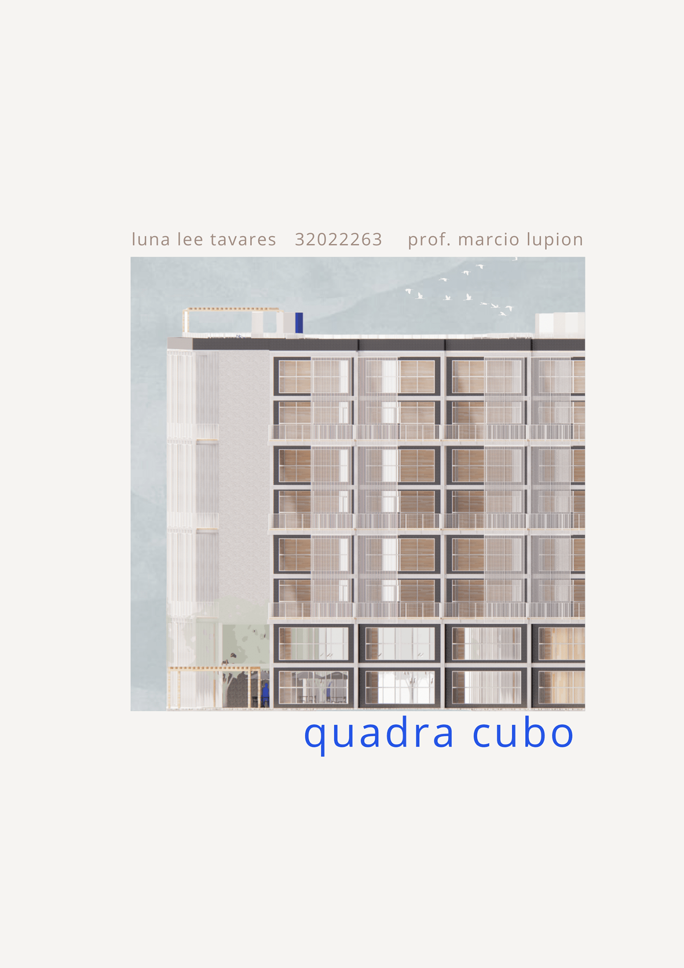 3D architecture AutoCAD casa cubo cubic house enscape Projeto V Fau Mackenzie quadra cubo Render SketchUP