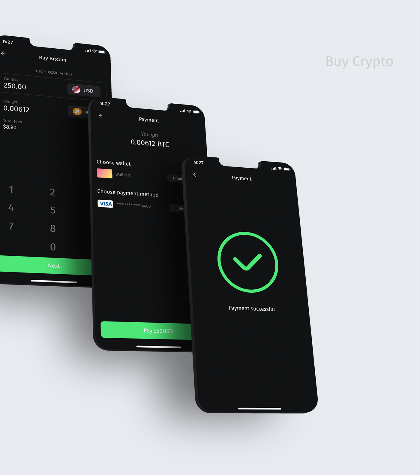 app crypto Figma finance mobile ui design UI/UX WALLET Interface application