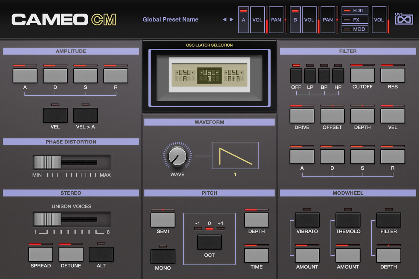 uvi cameo GUI vst Audio instrument plugin software Casio synthesizer