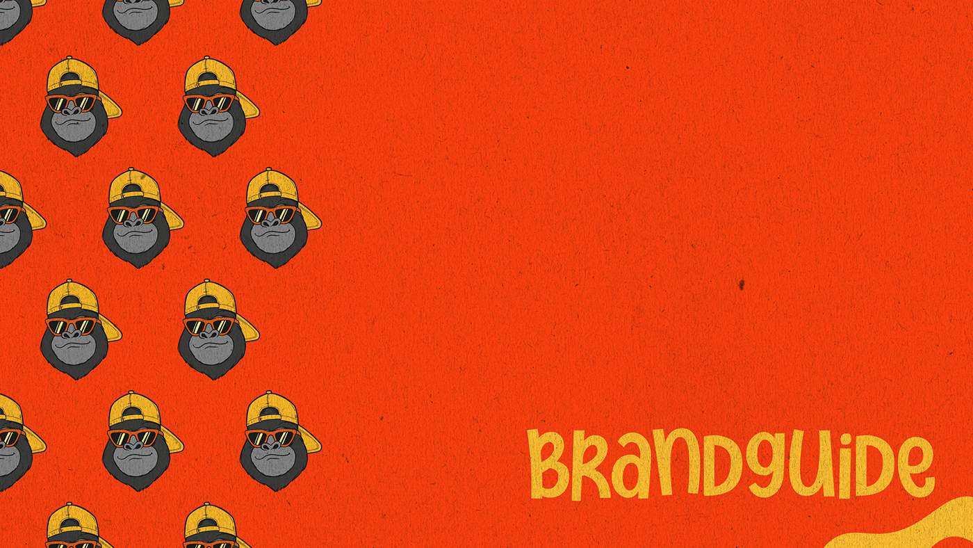 burger brand identity brandbook design gorilla monkey photoshop creative Burger King branding 