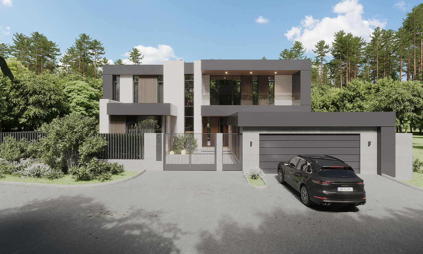 house architecture Render visualization 3D 3ds max corona archviz CGI exterior