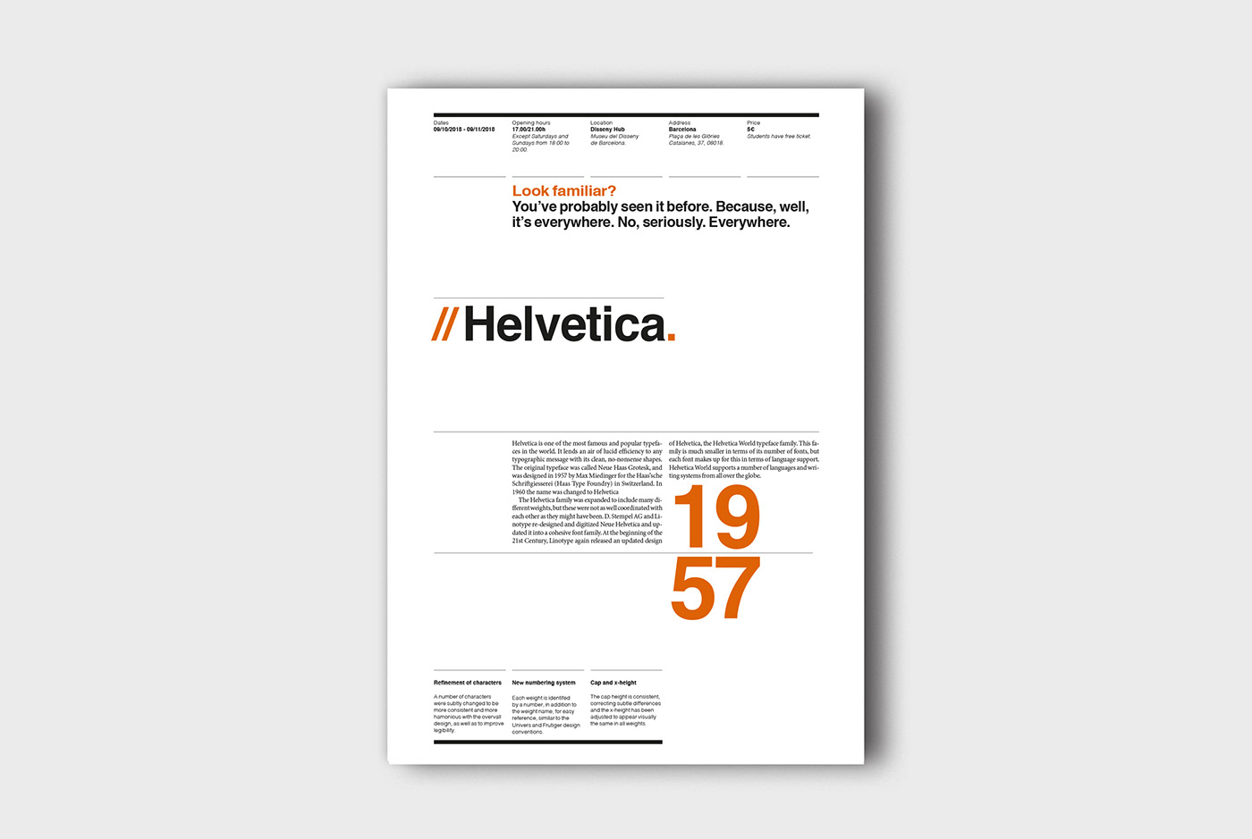 graphicdesign poster helvetica design