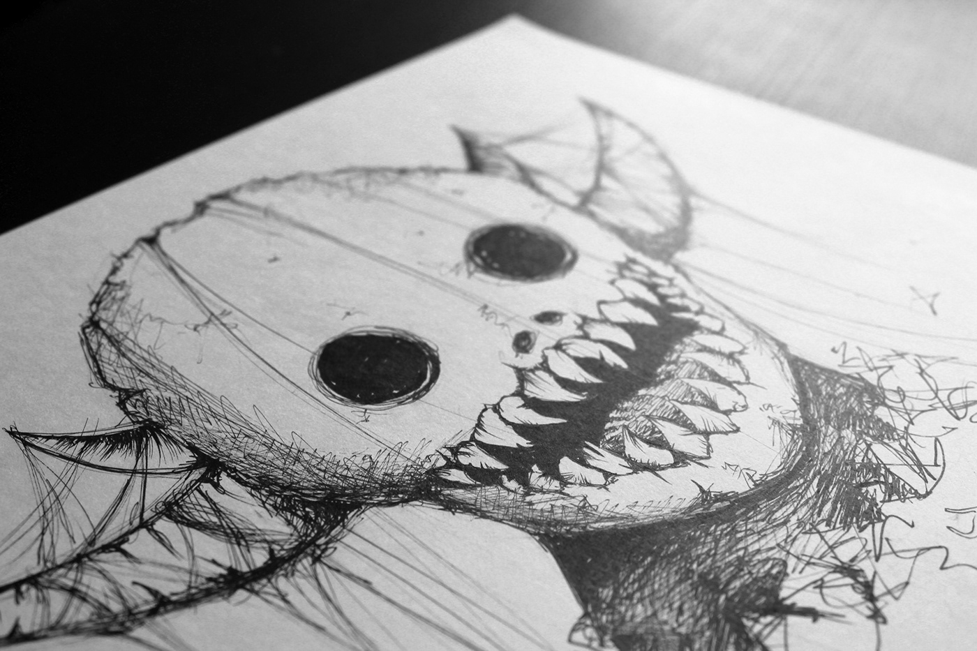 drawings ILLUSTRATION  ink monsters