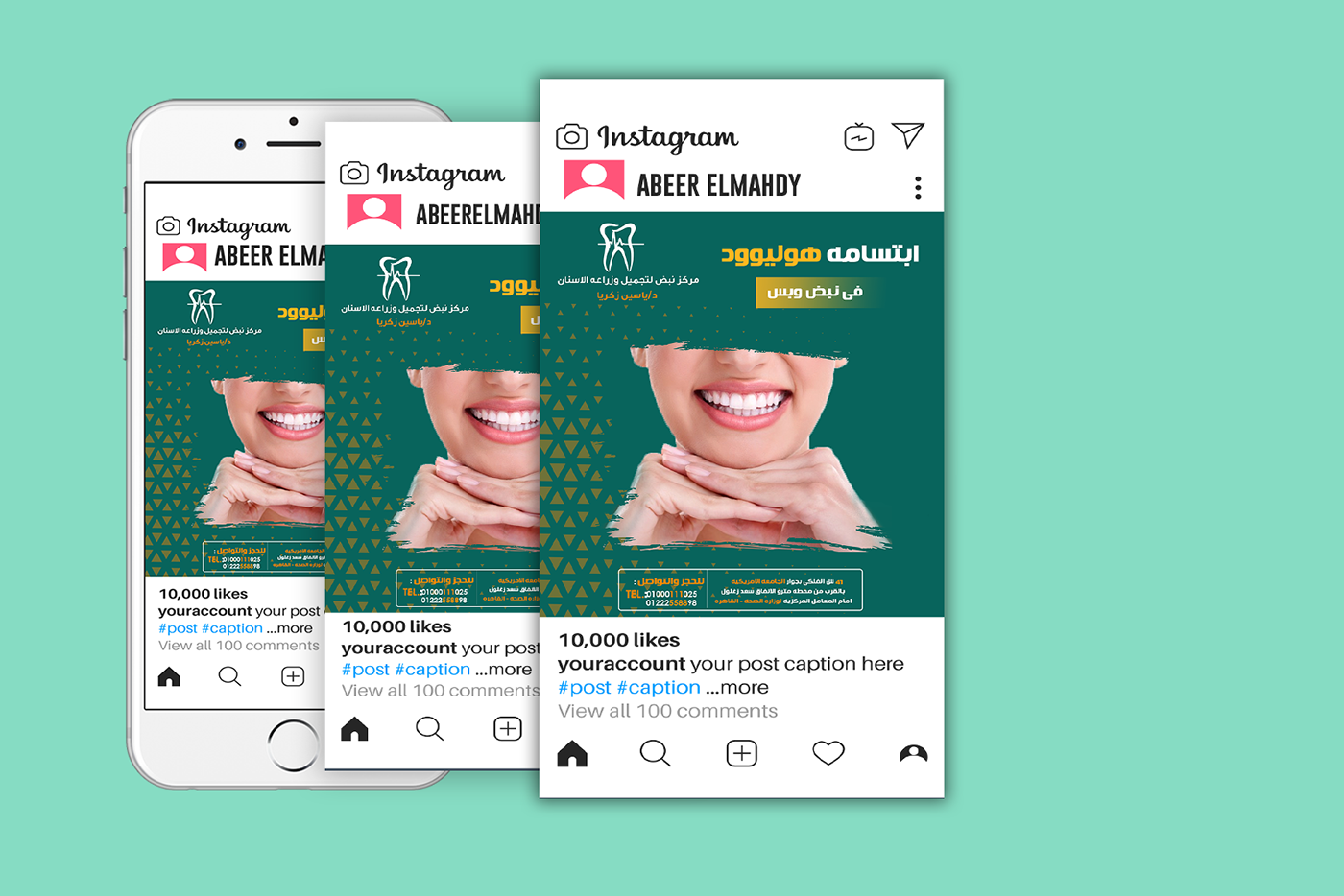 Advertising  dental designs graphic inspiration social social-media teeth
