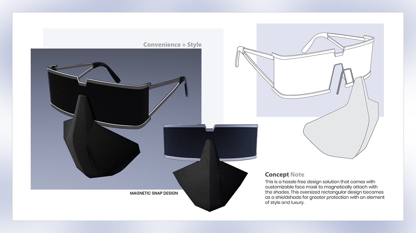 eyewear fashion Accessories Lifestyle Accessories mask Shieldshade spectacles Sunglasses eyewear design