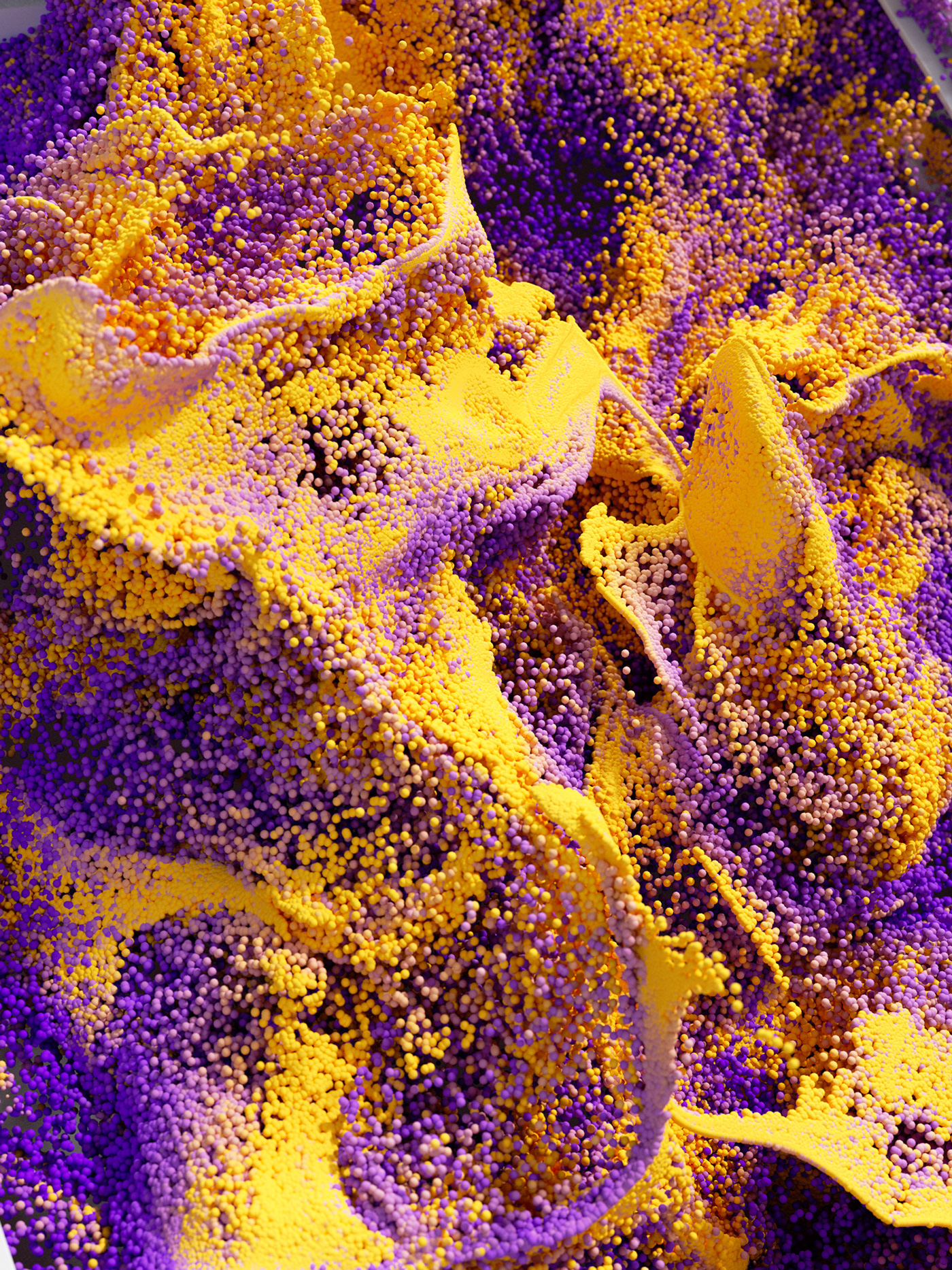 3D art CGI creative design Digital Art  living art particles shapes