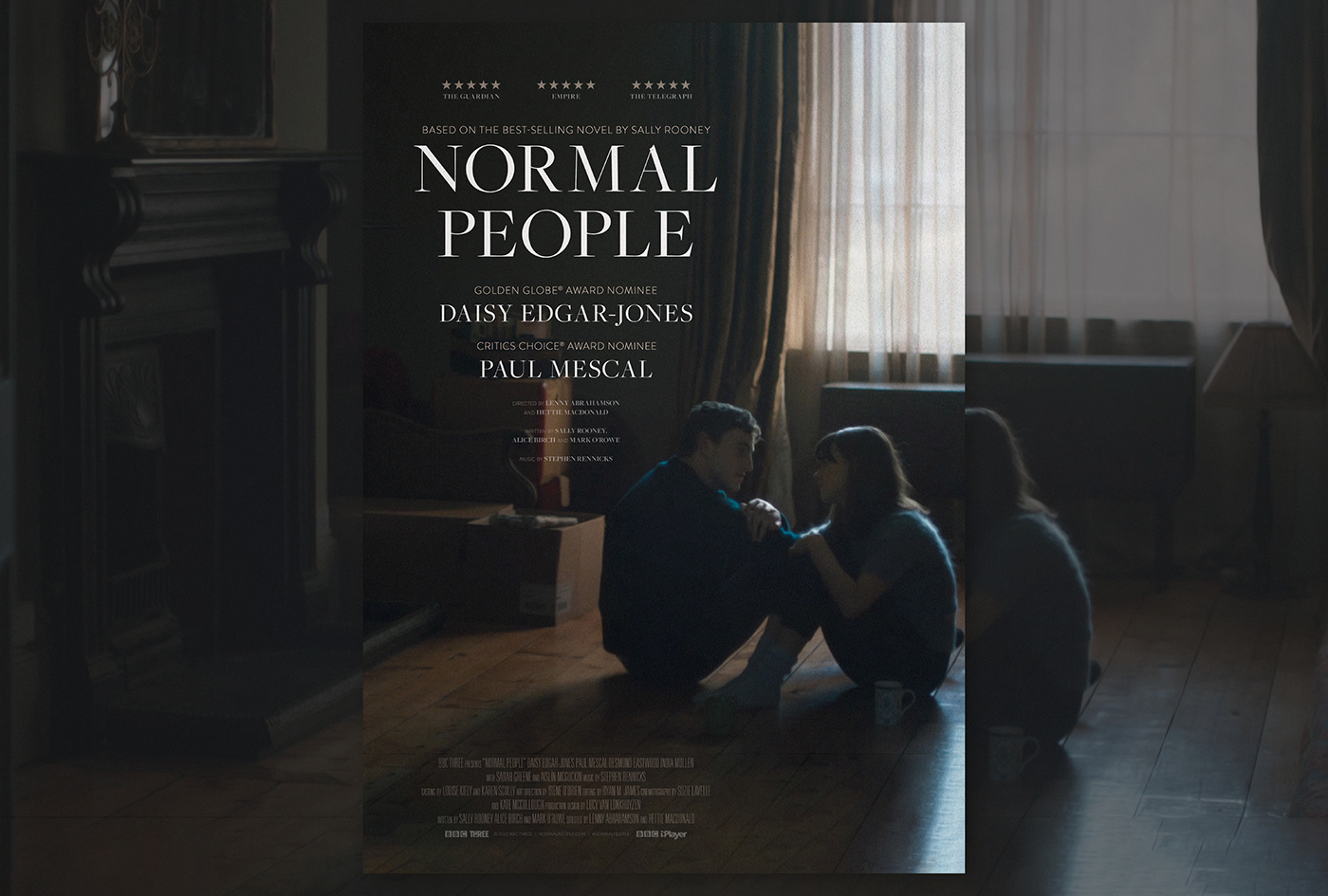 animation  art direction  design Film   movie normal people poster print tv typographic