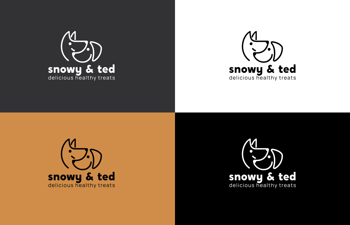 dog Food  healthy identity logo natural NZ snowy TED treats