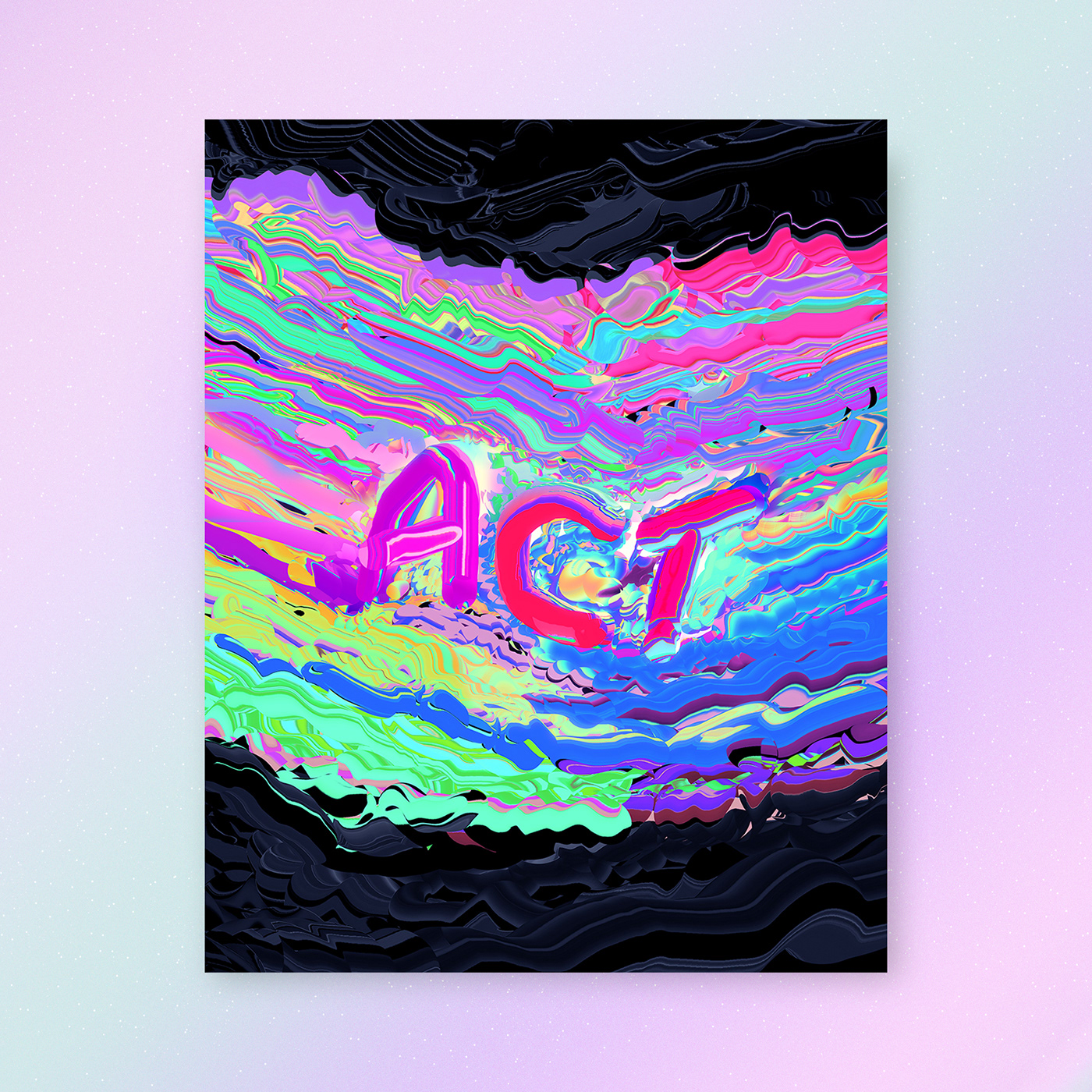 year 2 everydays Best of klarens  iridescent poster art artwork vaporwave abstract