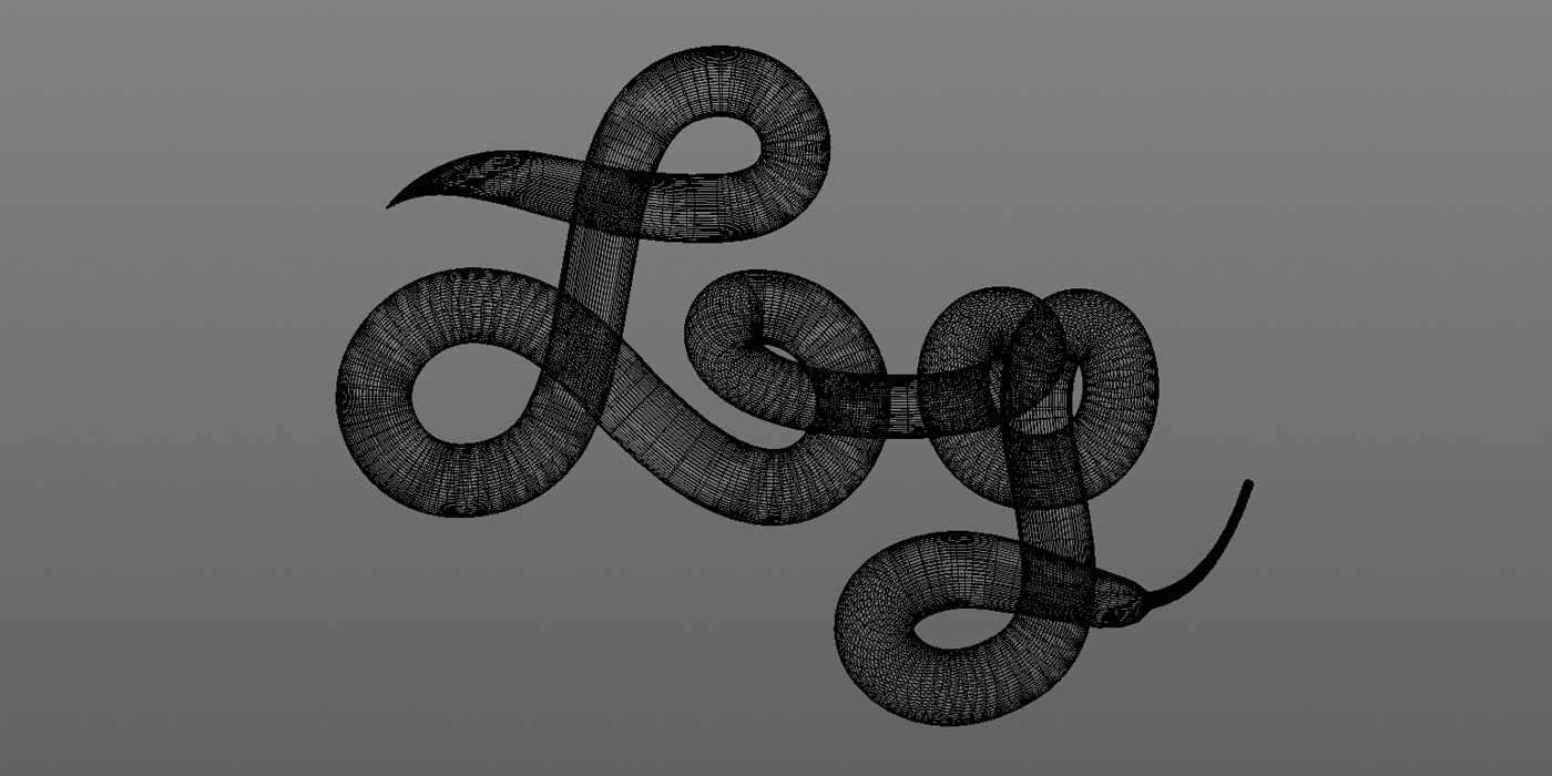 3D 3D typography dog Fur tail dalmation Illustrative Type 3D illustration