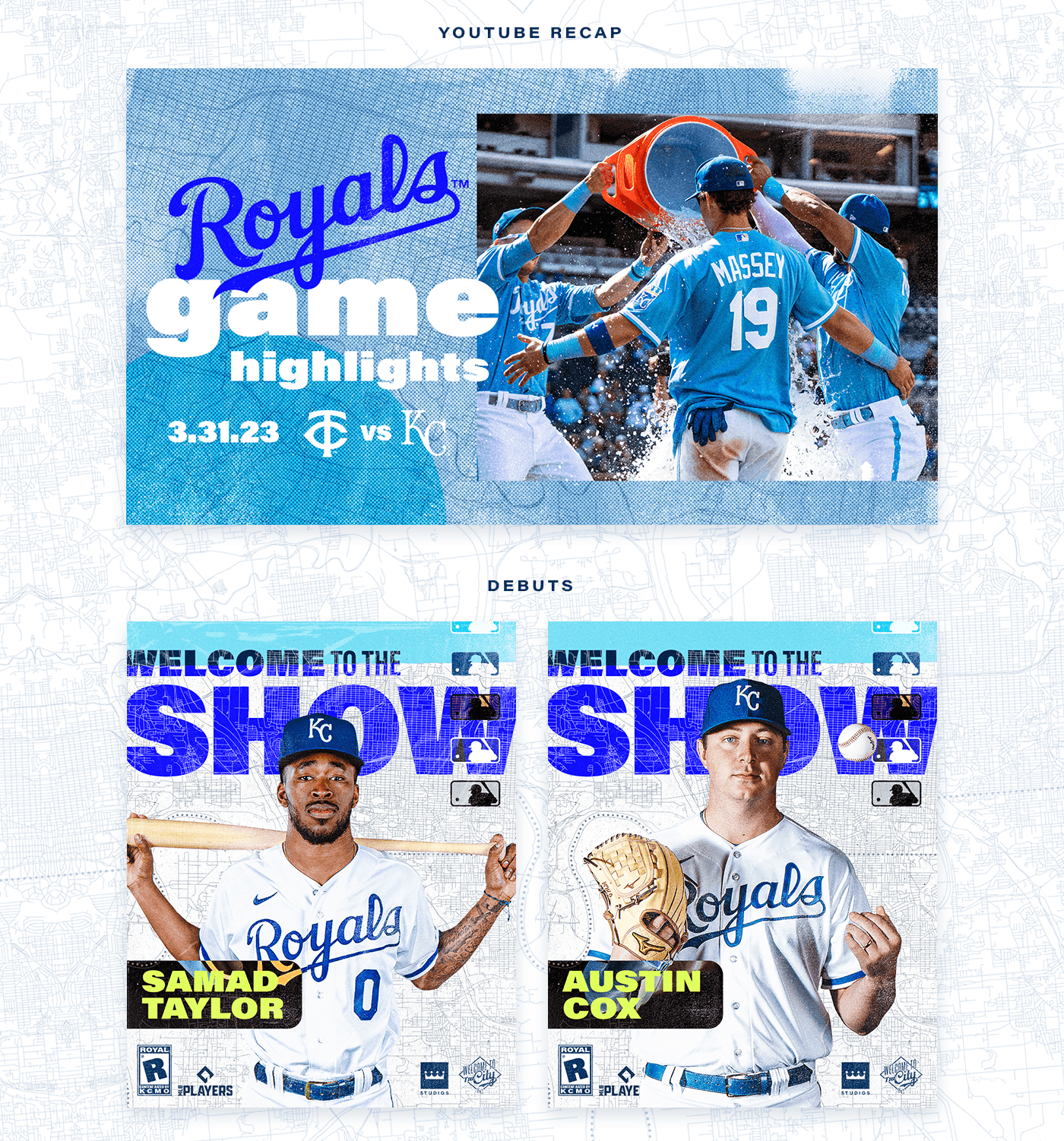 baseball branding  campaign graphic design  kansas city mlb Royals social media sports Kansas City Royals