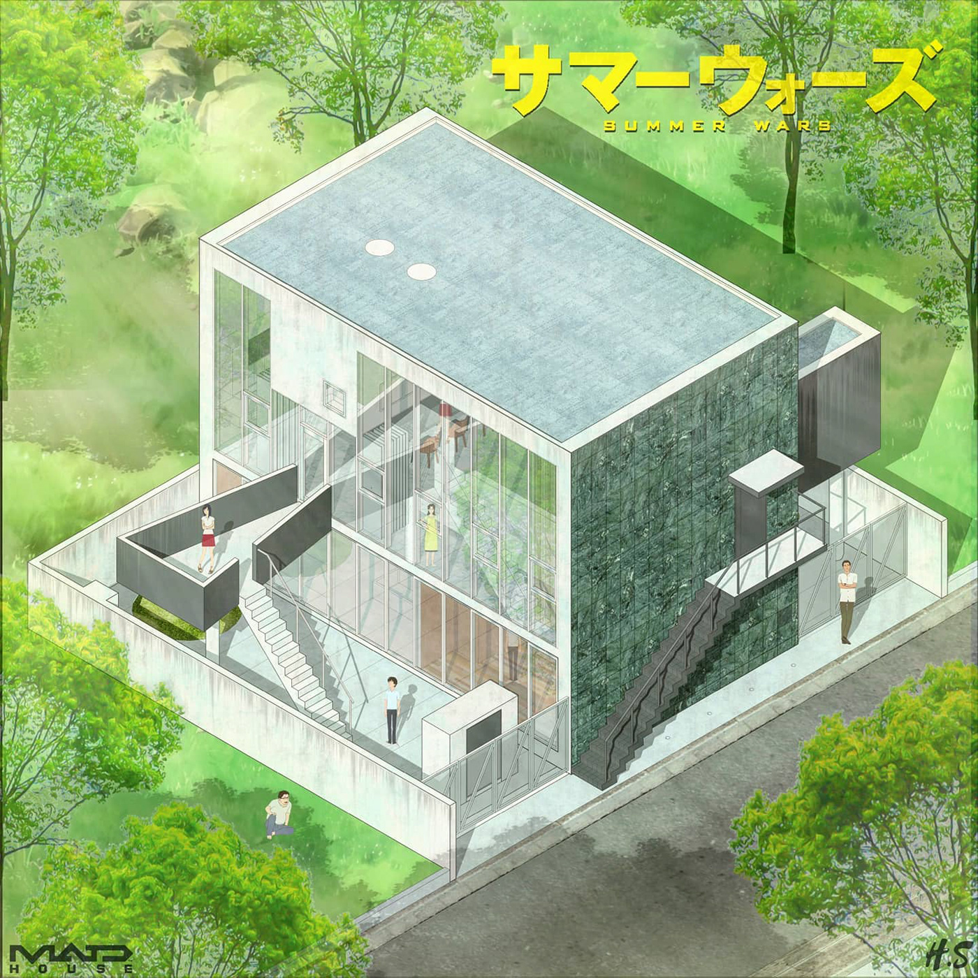 anime architecture Kazuyo Sejima madhouse Mamoru Hosoda Ryue Nishizawa sanaa summer wars