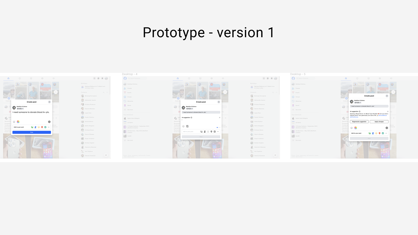 ai chatGPT facebook productdesign interview prototype UI/UX user experience UX design Figma