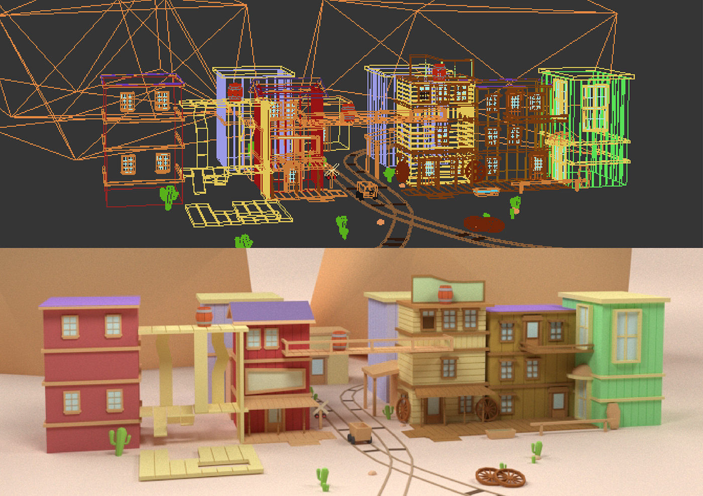3ds max game design  game environment 3d modeling animation  Digimon Digital Art  cartoon 3D Modelling 3D illustration