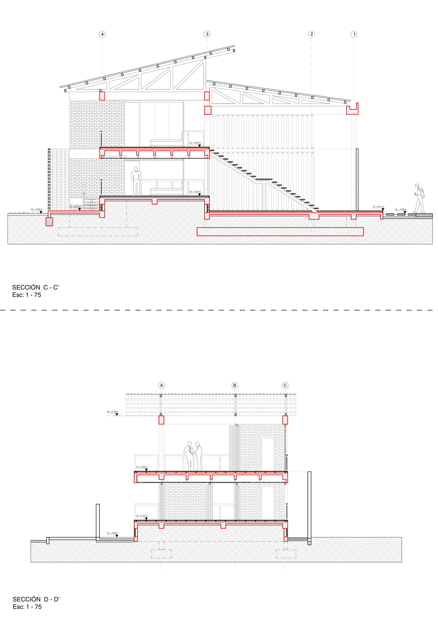 building construction architecture 3D Render Contemporaneo arquitectura diseño ilustracion