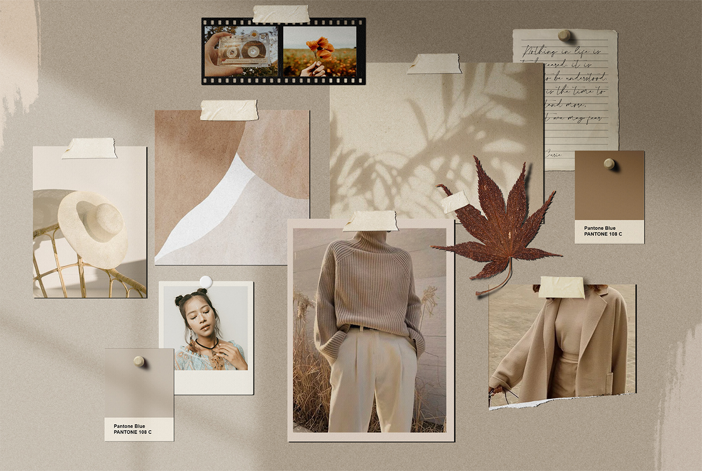 Mockup moodboard scenecreator