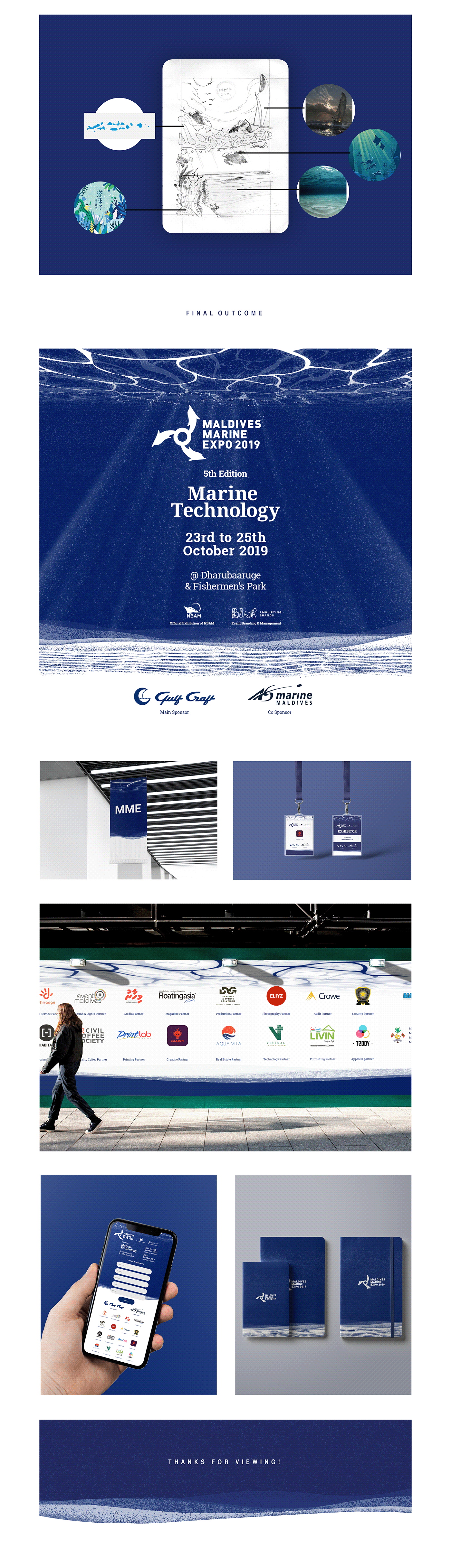 creative vector ILLUSTRATION  Exhibition  expo graphic design  concept marine Printing Layout
