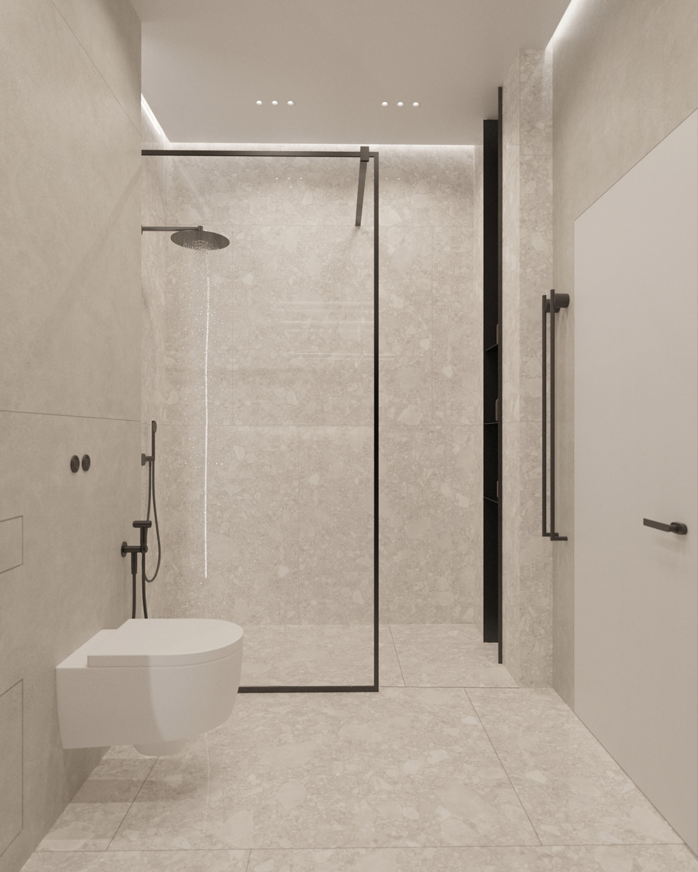 bathroom interior design  visualization Render corona modern 3ds max Minimalism