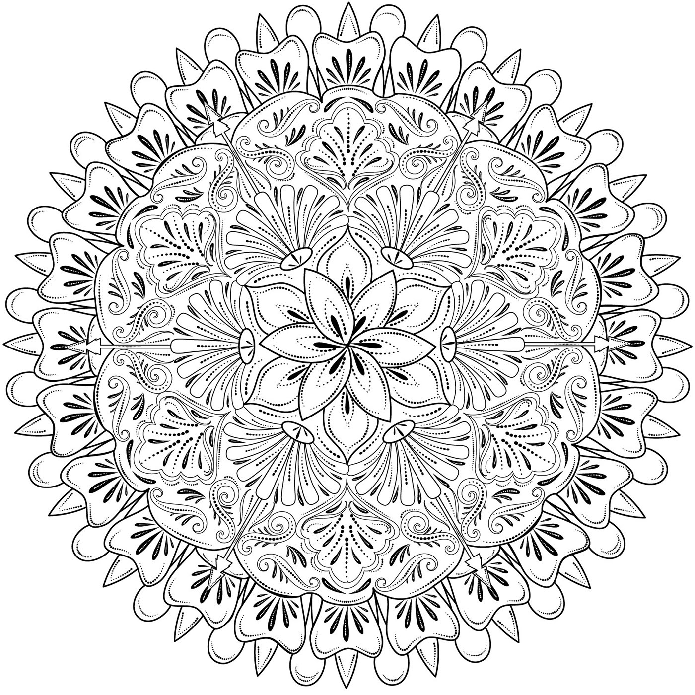 Illustrator Christmas Mandala vector Holiday
