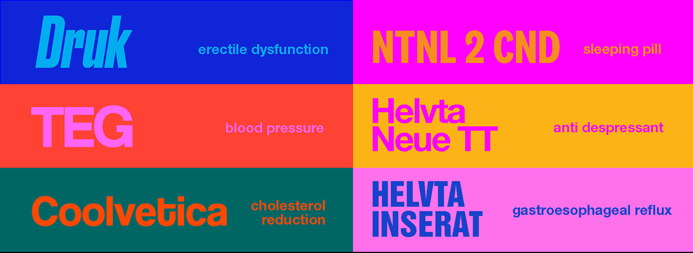 colour fonts graphic design  medicine Poster Design type Typeface typography  