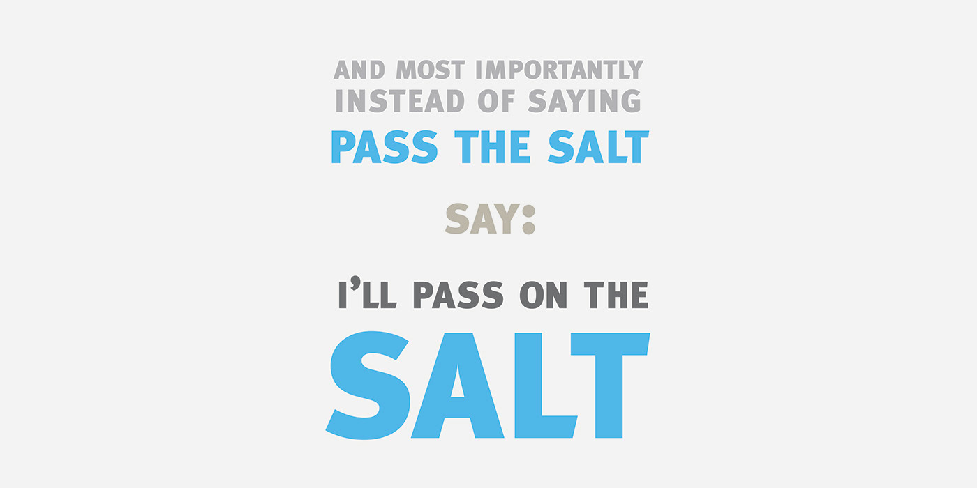 Salt book Food  Health hierarchy color graphic design  typography  