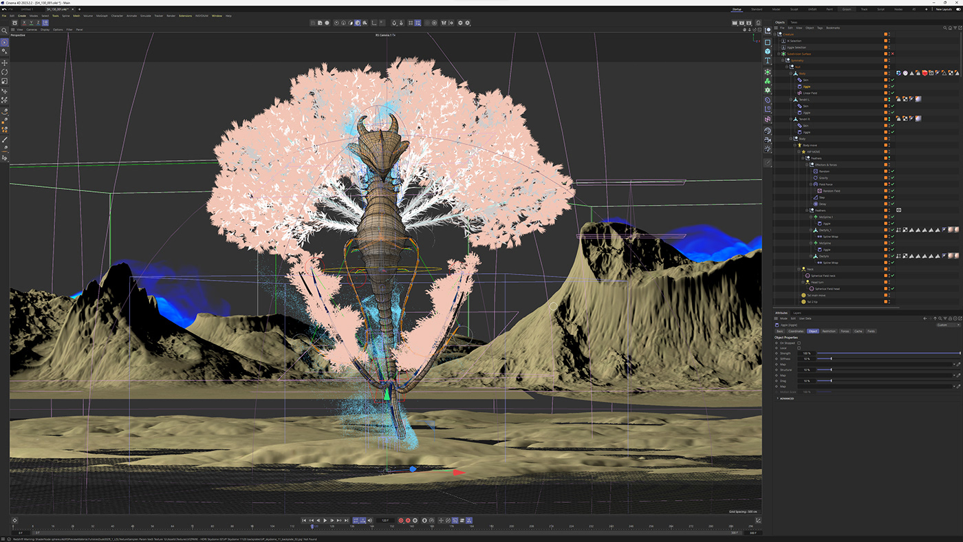 3D animation  fantasy creature birth mythical Digital Art  Film   short movie