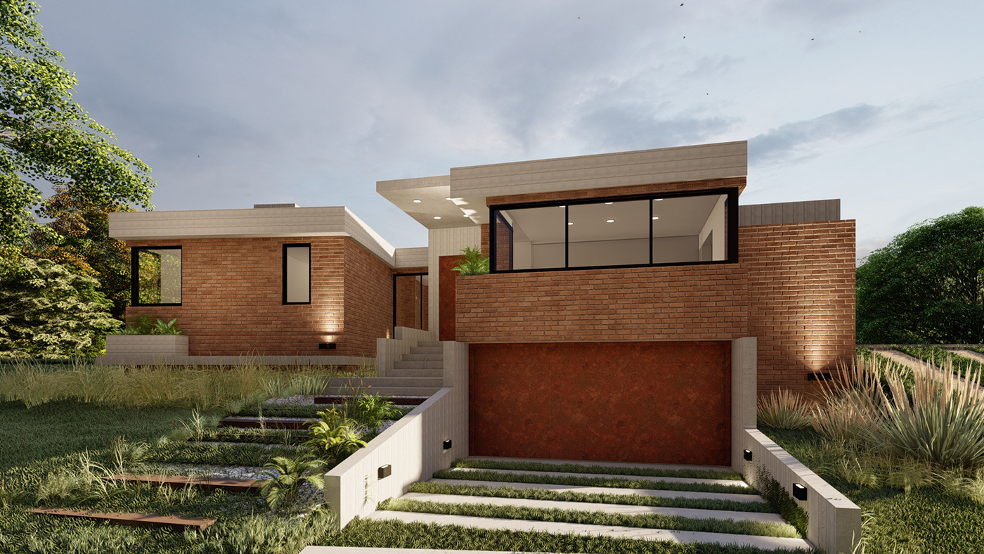 design architecture interior design  house Render HOUSE DESIGN visualization 3D minimalist