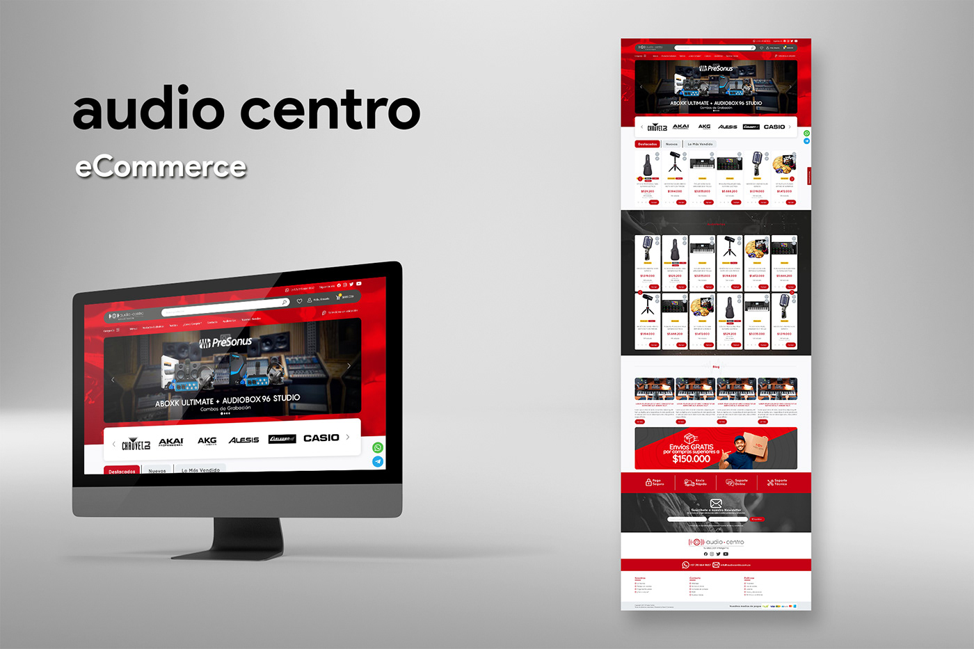 Website user interface ui design Web site Ecommerce tienda virtual online frontend ui front