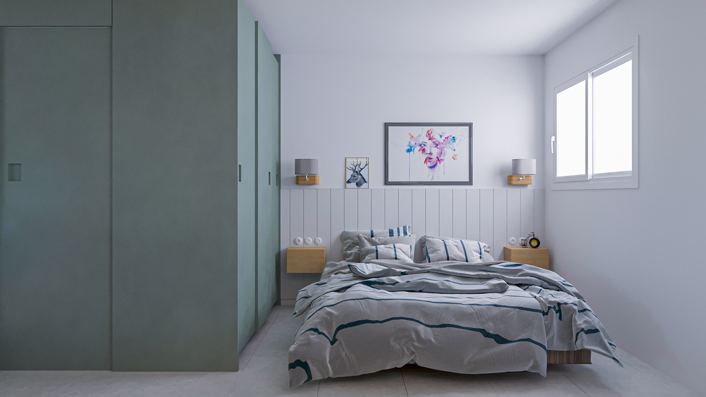 3D 3ds max apartment corona design idea visualiation
