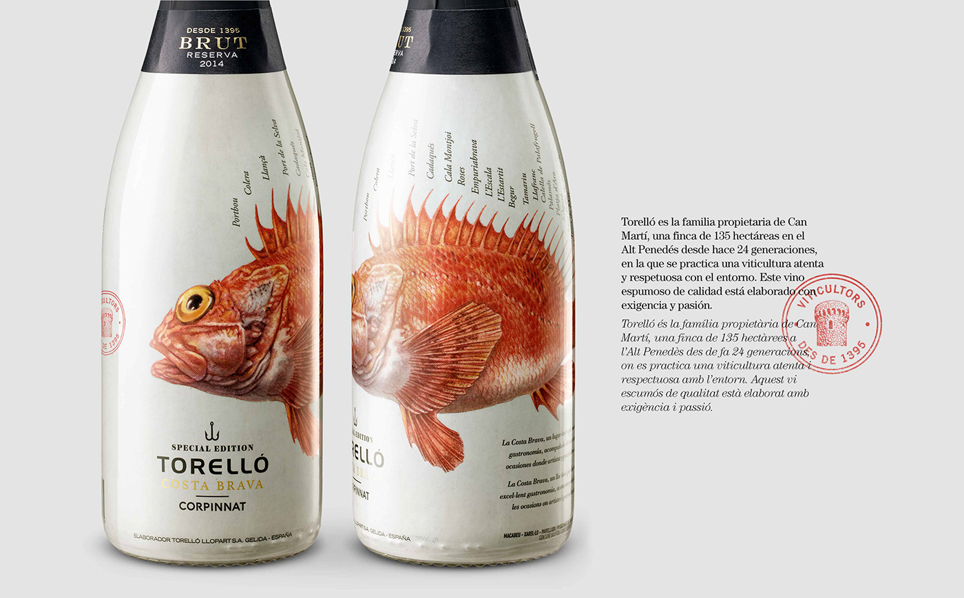 torelló costa brava wine brut special edition Packaging design