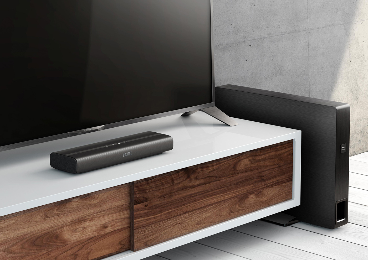 soundbar speaker home Audio system sound koodesign tv product design  industrial design 