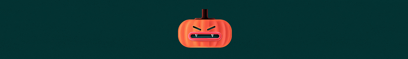 animation  Character design  Digital Art  digital illustration Halloween ILLUSTRATION  motion graphics  pumpkin vampire zombie