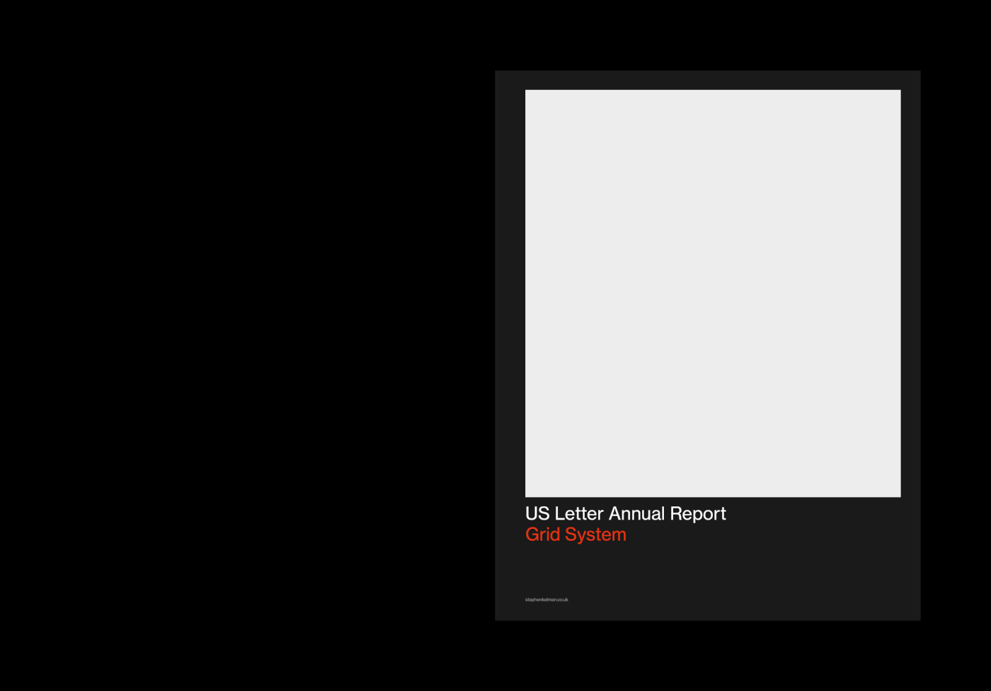 US Letter Annual Report / Corporate Brochure Grid System for Adobe InDesign | Cover Examples