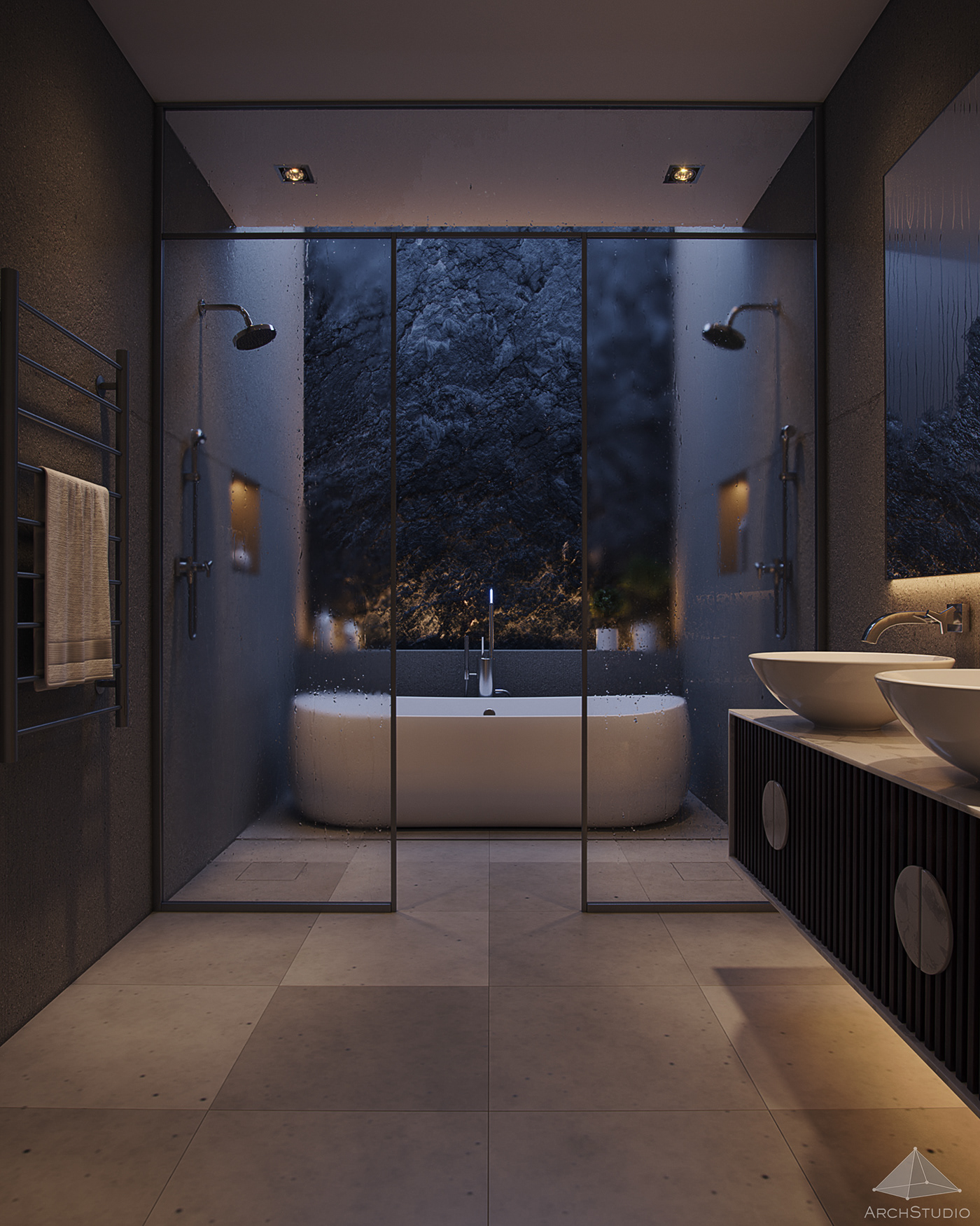3D 3dmax architecture bathroom corona Interior interior design  Render rendering vray