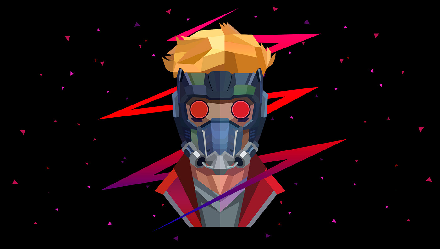 Ant man Hulk Low Poly Low Poly Art low poly portrait marvel star lord Thanos thelowpolyproject