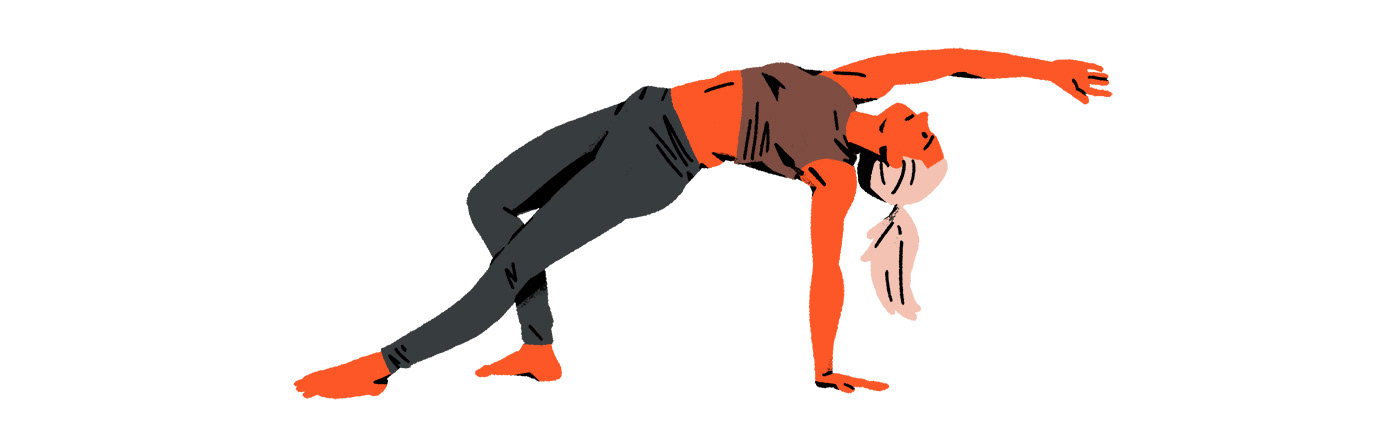 Yoga position beginner Posture ILLUSTRATION  editorial Technique Drawing  suabalac diploma