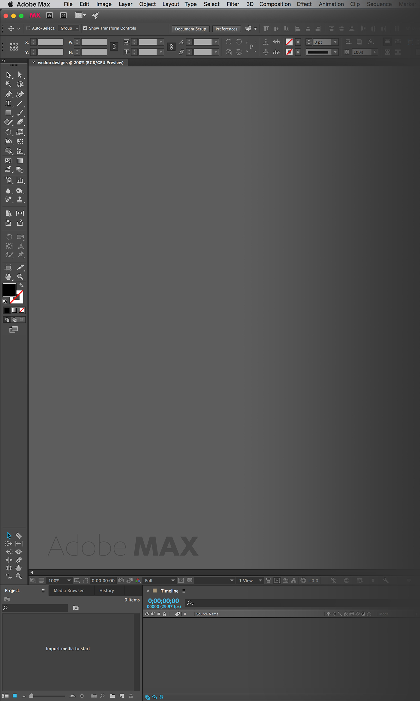 MAX adobe UI_design adobemax brand graphics photoshop Illustrator InDesign aftereffects