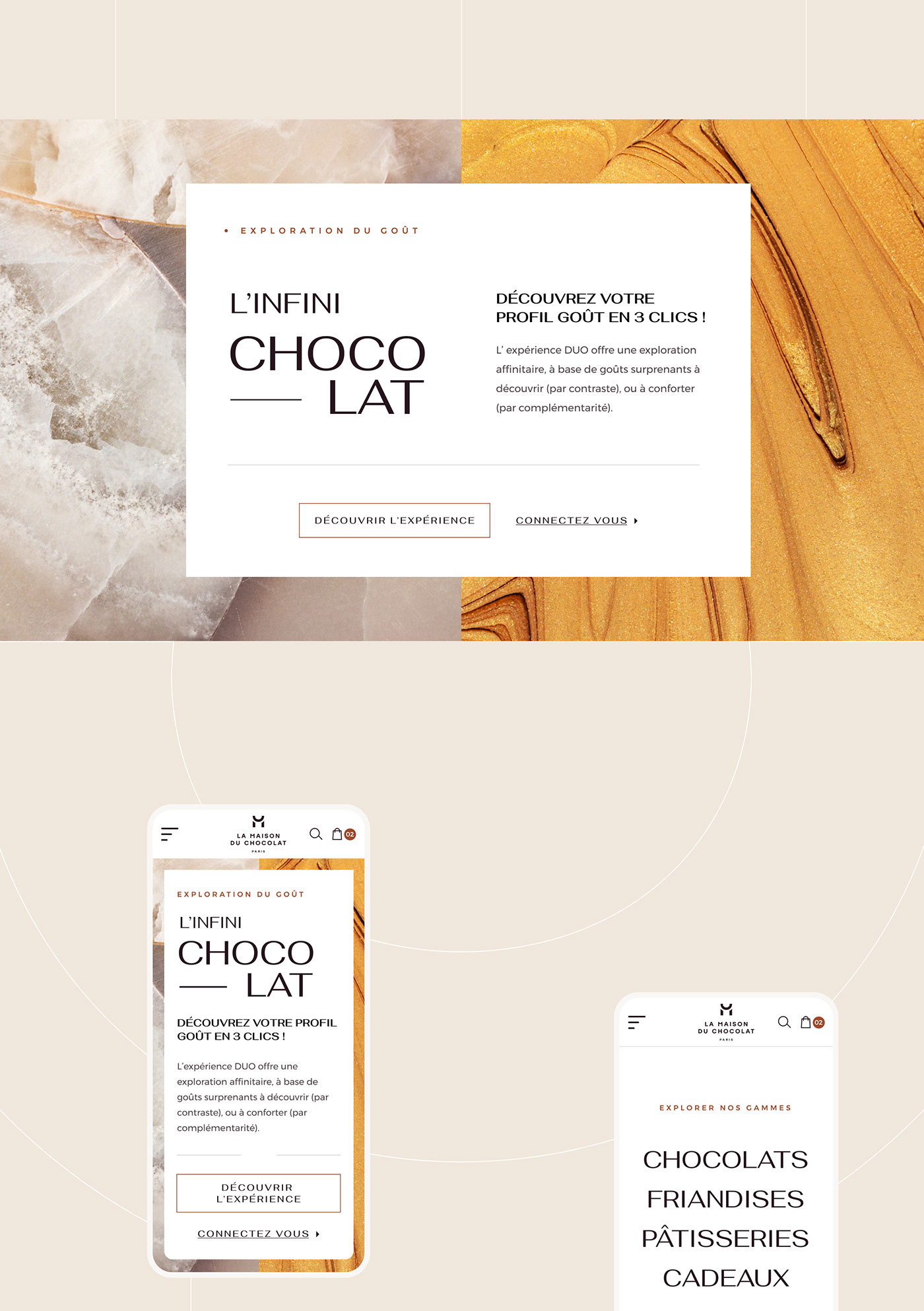 chocolate ui design art direction  digital Website Webdesign Food  e-commerce motion design sale