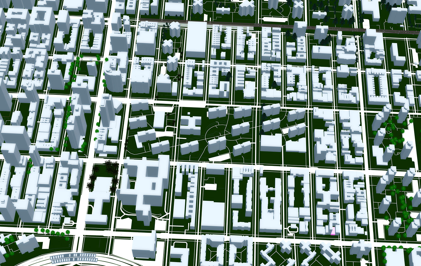 3D 3d modeling design ILLUSTRATION  Manhattan map New York