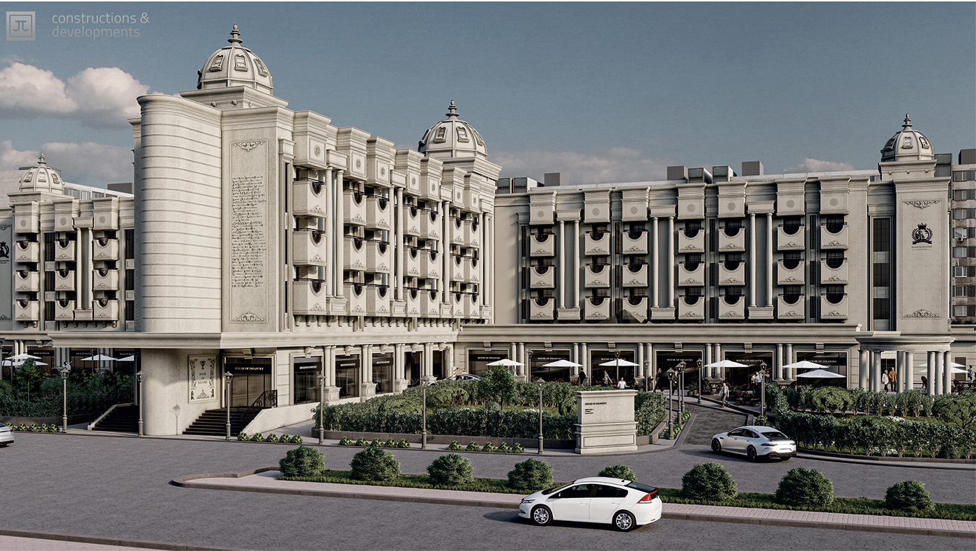 hotel redesign Render tourism Public buildings revit lumion photoshop 3D resedential