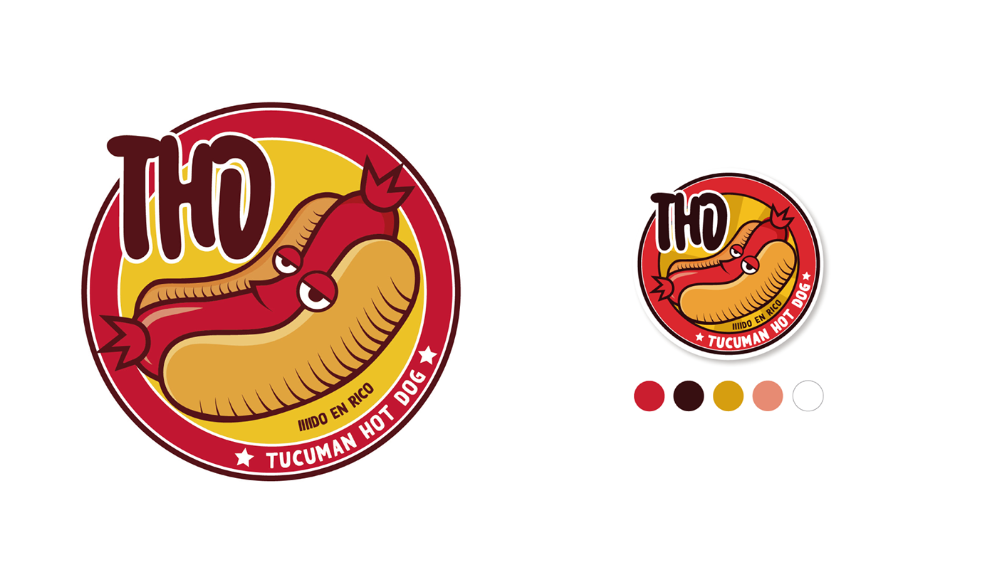 hotdog ilustracion pop Street urbano
