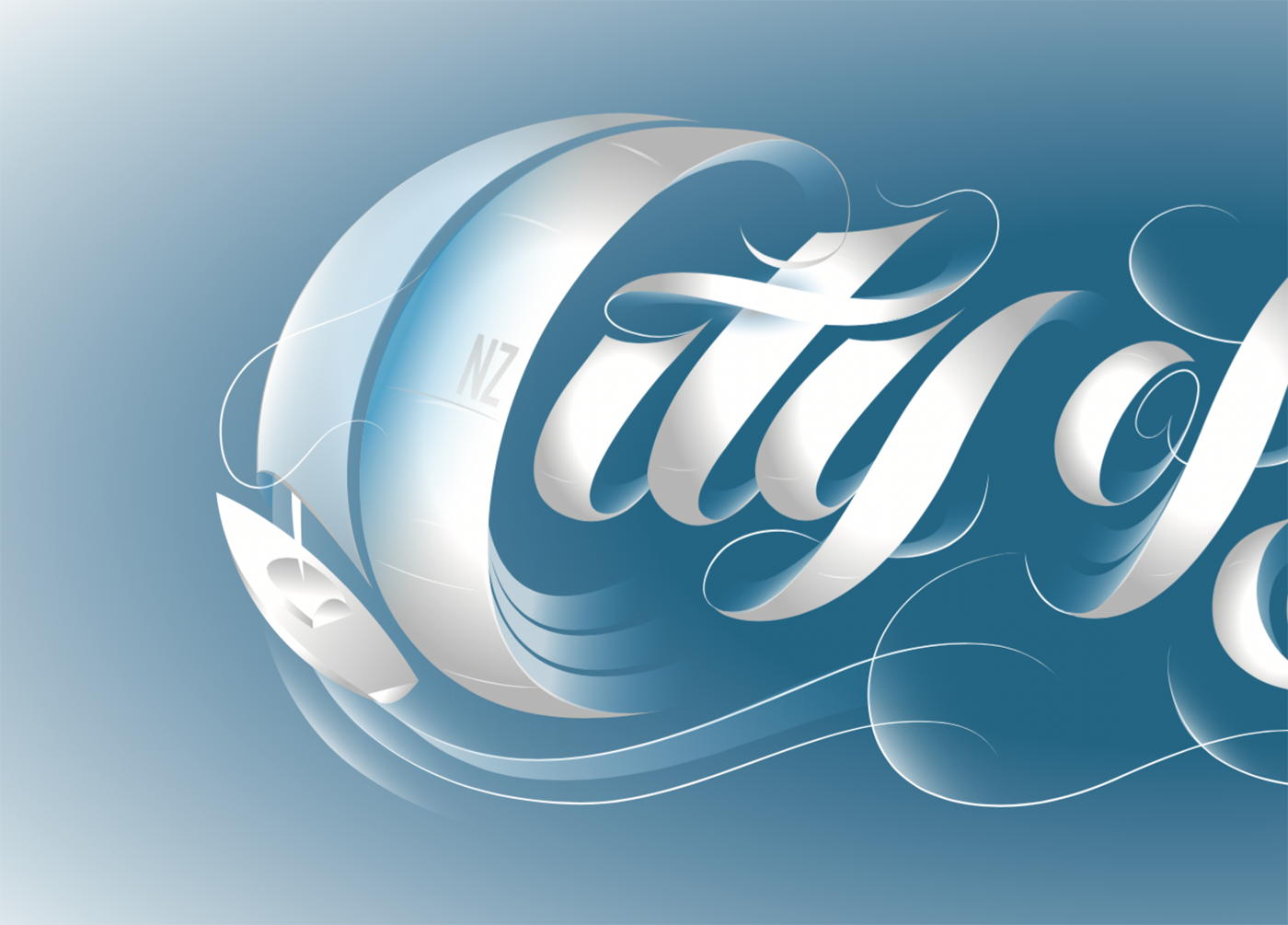 Adobe Portfolio lettering typography   Script ILLUSTRATION  art qantas ad like minded studio