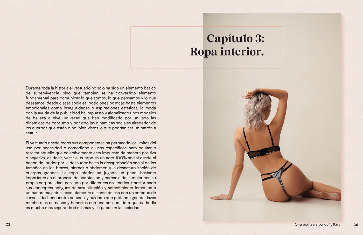 moda Ropa Interior lenceria empoderamiento femenino medellin diseño editorial libros Investigación tendencias